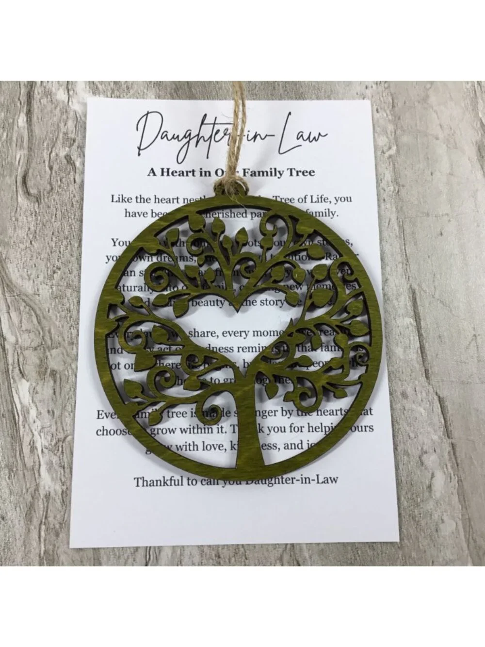 Handmade daughter law